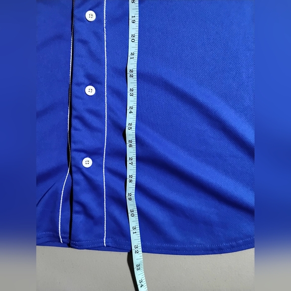 Bud Light Shirt Mens 2XL Blue Baseball Jersey Anheuser Busch Beer Brewery Merch - Picture 9 of 12